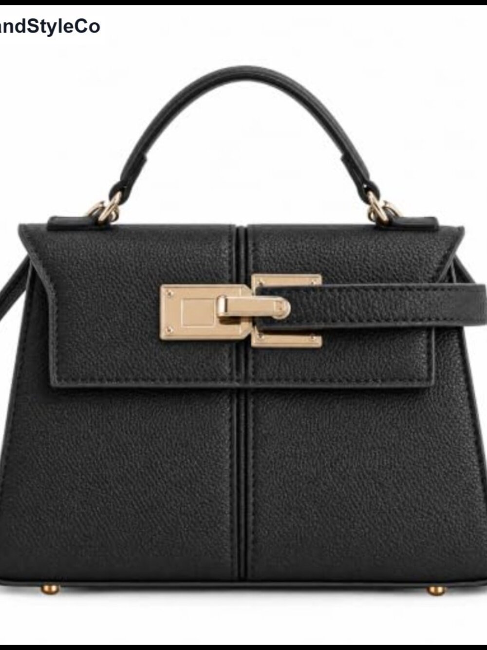 Trendy Small Top Handle Crossbody Bag Vegan Leather Satchel